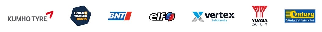 mighty-kiwi-brand-logo-strip Kumho Tyre, Truck & Trailer Parts, BNT, elf, vertex lubricants, YUASA BATTERY, Century Batteries